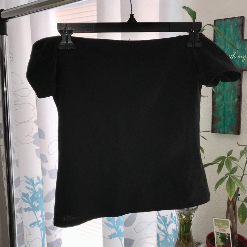 Rue21 Fitted Off the Shoulder Crop Top
